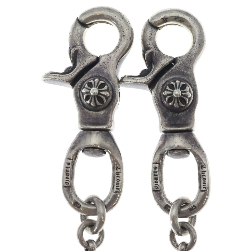 CHROME HEARTS(クロムハーツ) 2BALL SHORT-T/2クリップショート#2クロスボール ウォレットチェーン シルバー BCA064