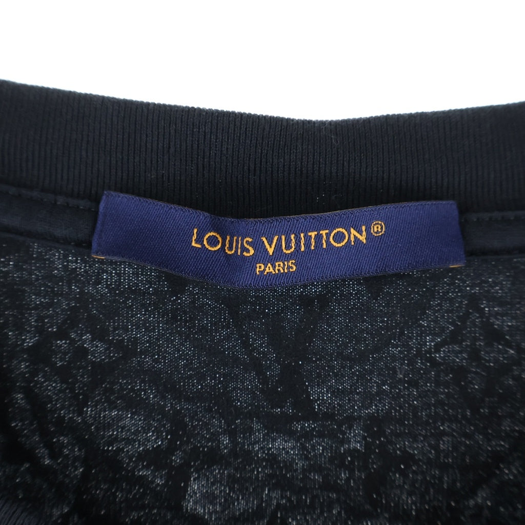 LOUIS VUITTON(ルイヴィトン) 24AW モノグラムグラディエント クルーネック 半袖Tシャツ カットソー ブラック RM242MQ FSB HQY42W