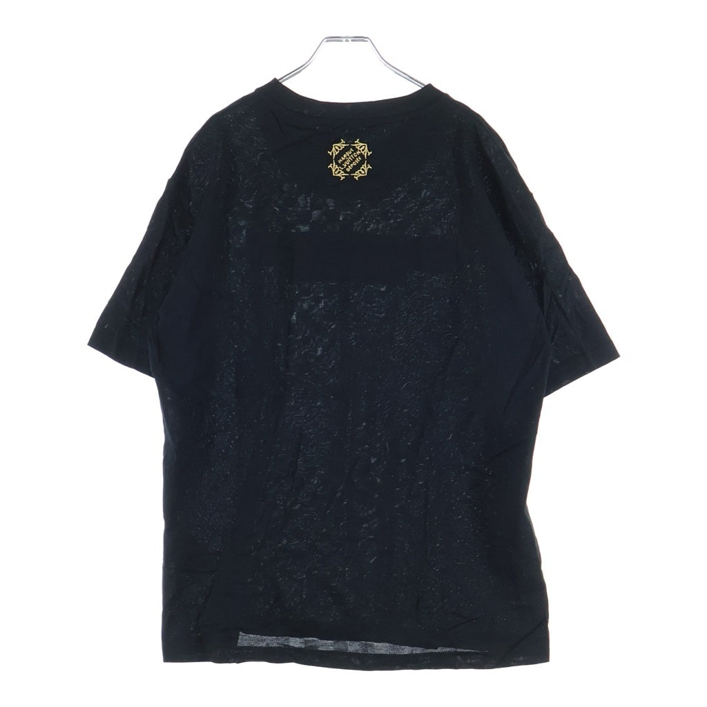 LOUIS VUITTON(ルイヴィトン) 25AW エンベリッシュド ダミエ ピケ クルーネック 半袖Tシャツ カットソー ブラック RM252MM JUV HTY10W