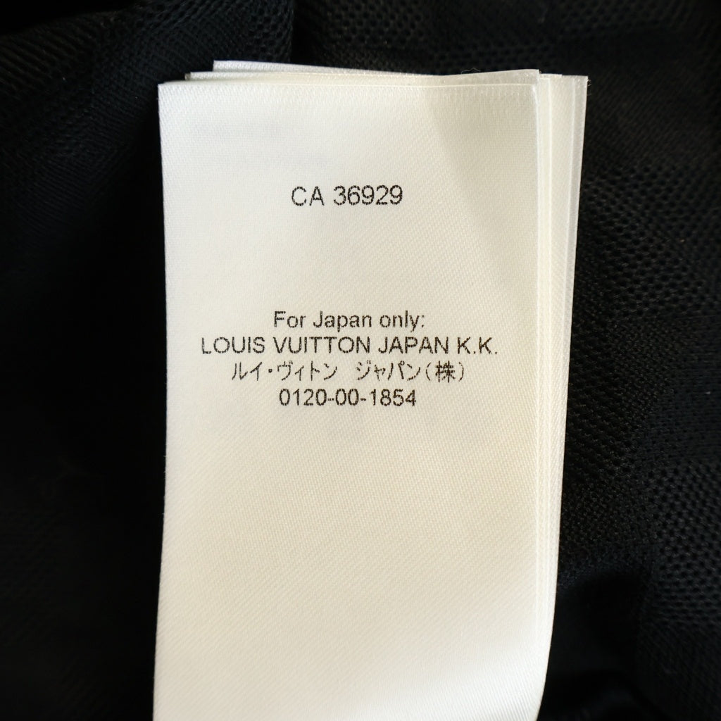 LOUIS VUITTON(ルイヴィトン) 25AW エンベリッシュド ダミエ ピケ クルーネック 半袖Tシャツ カットソー ブラック RM252MM JUV HTY10W