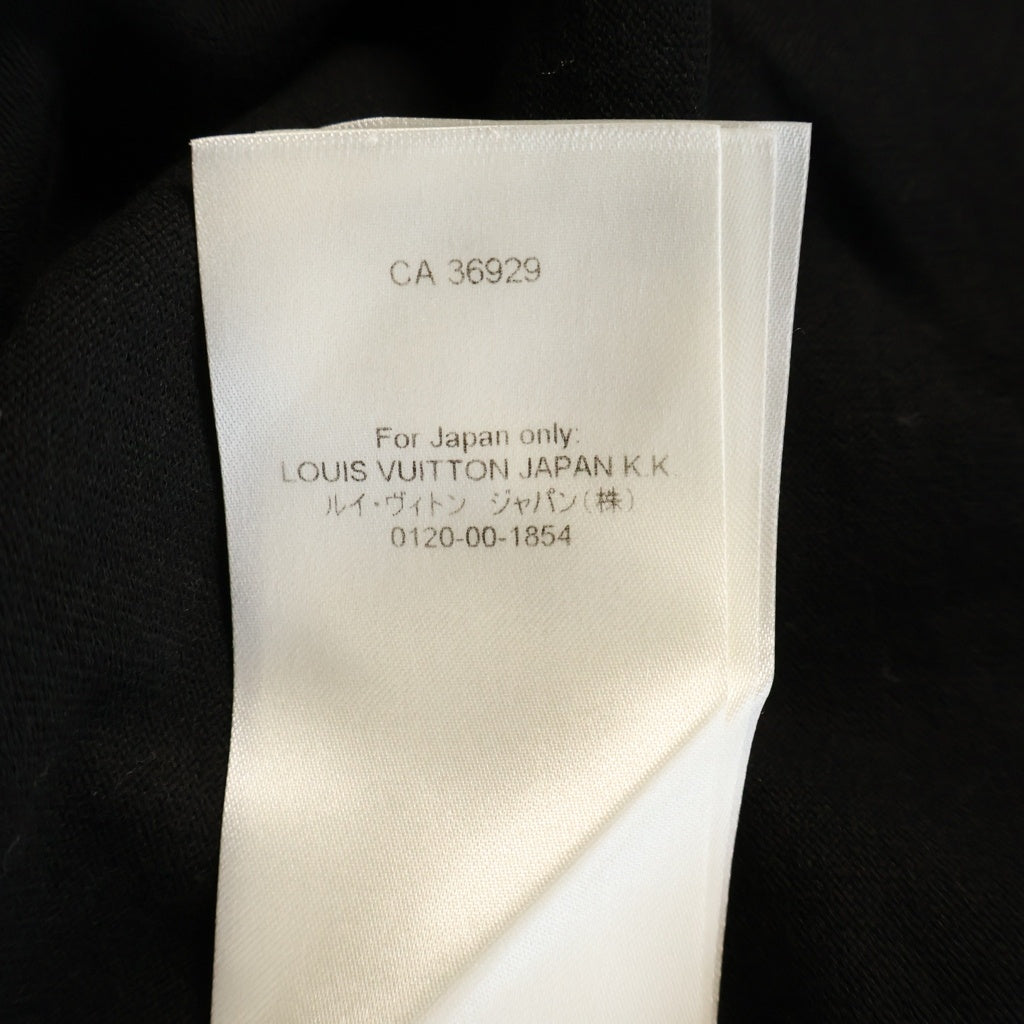 LOUIS VUITTON(ルイヴィトン) 22SS Amen Break インタルシアジャカード エブリデイ LV クルーネック ニット半袖Tシャツ カットソー ブラック RM221 JS5 HMN81W