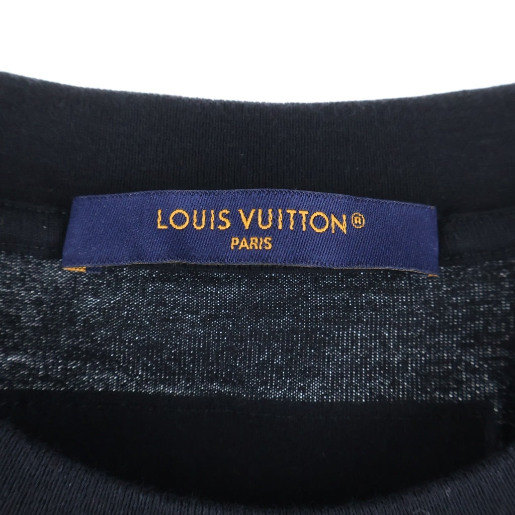 LOUIS VUITTON(ルイヴィトン) 23AW エンブロイダードビーズ クルーネック 半袖Tシャツ カットソー ブラック RM232 NPG HPY86W