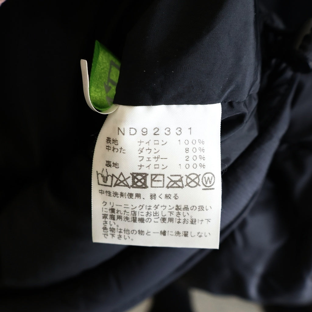 THE NORTH FACE(ザノースフェイス) NUPTSE HOODIE ヌプシフーディー ジップアップダウンジャケット ブラック ND92331