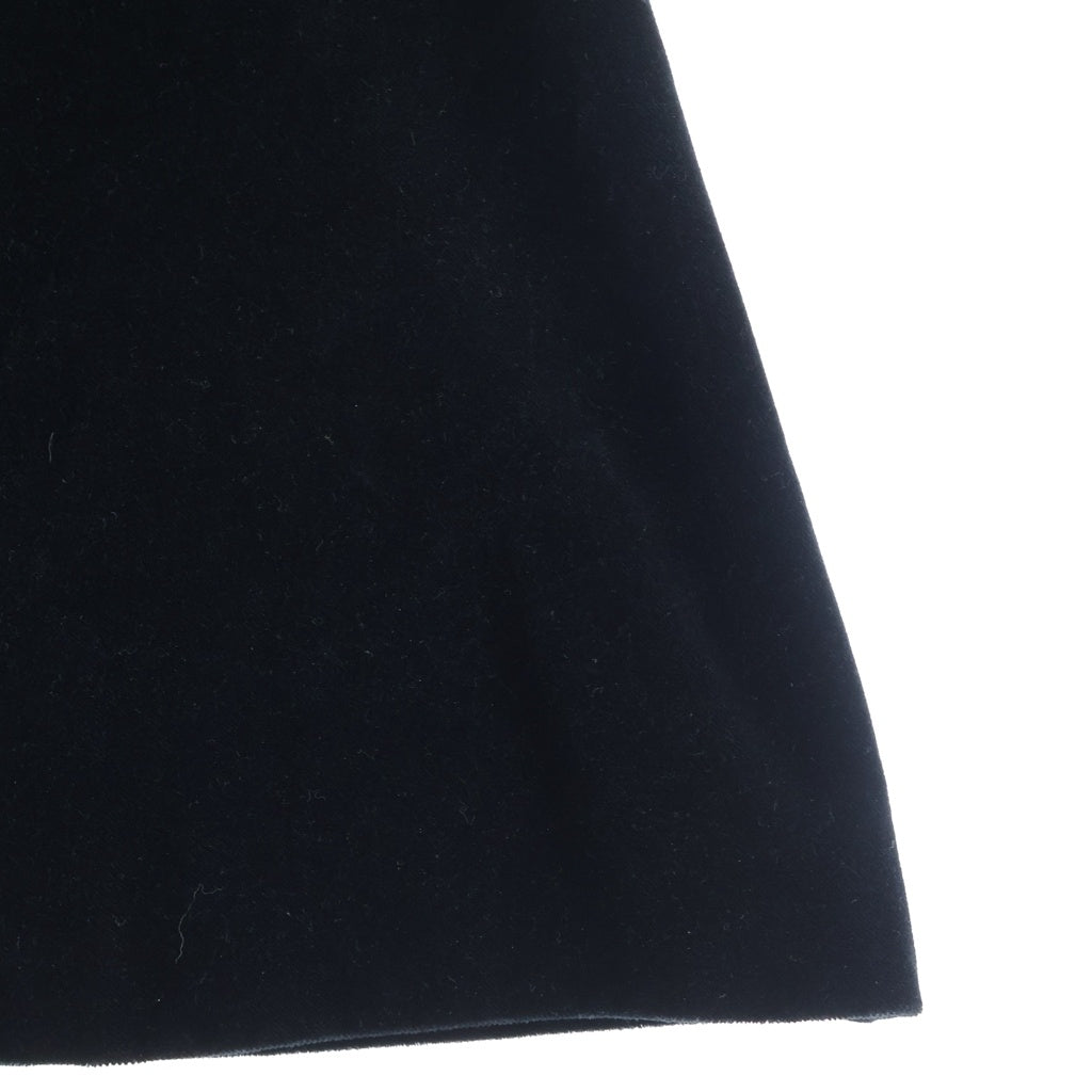 SAINT LAURENT PARIS(サンローランパリ) イタリア製 バックファスナー付き ベロア ワンピース レディース ブラック 438899 Y615W 1000