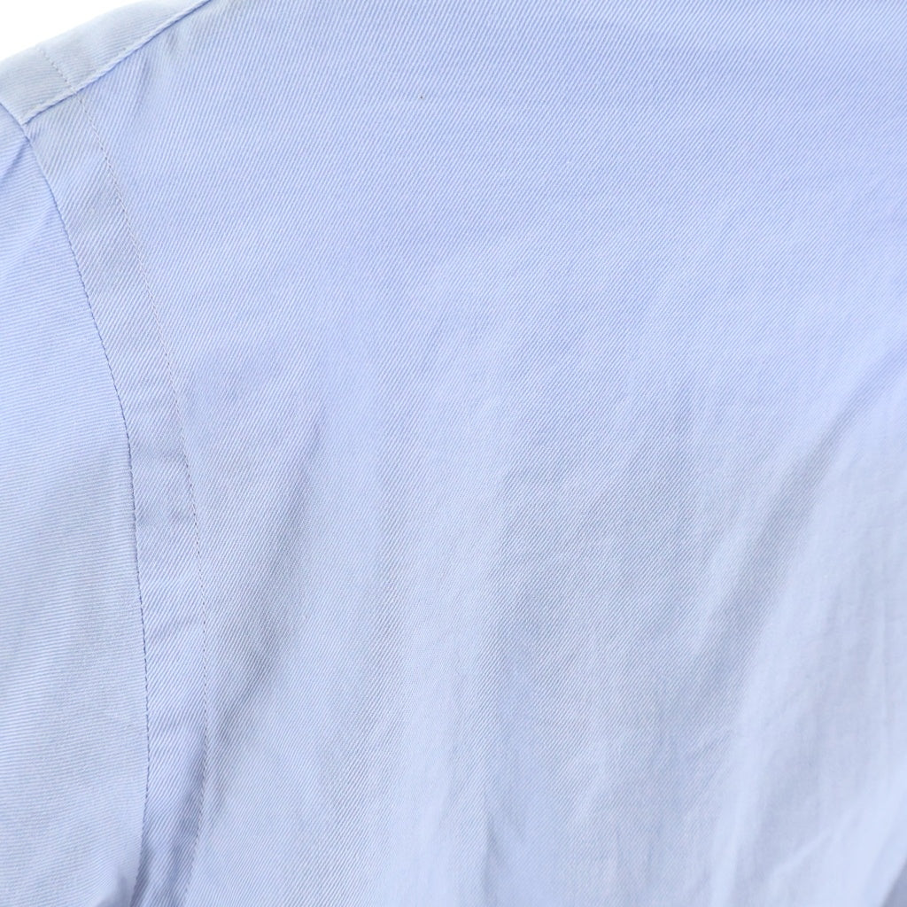COMME des GARCONS HOMME(コムデギャルソンオム) 11AW AD2011 バックウールチェック切替 長袖シャツ ライトブルー/レッド/グリーン HH-B024