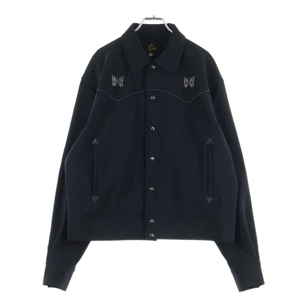 Needles(ニードルス) Piping Cowboy Jacket パイピング パピヨンエンブロイダリー カウボーイジャケット ブラック QV217
