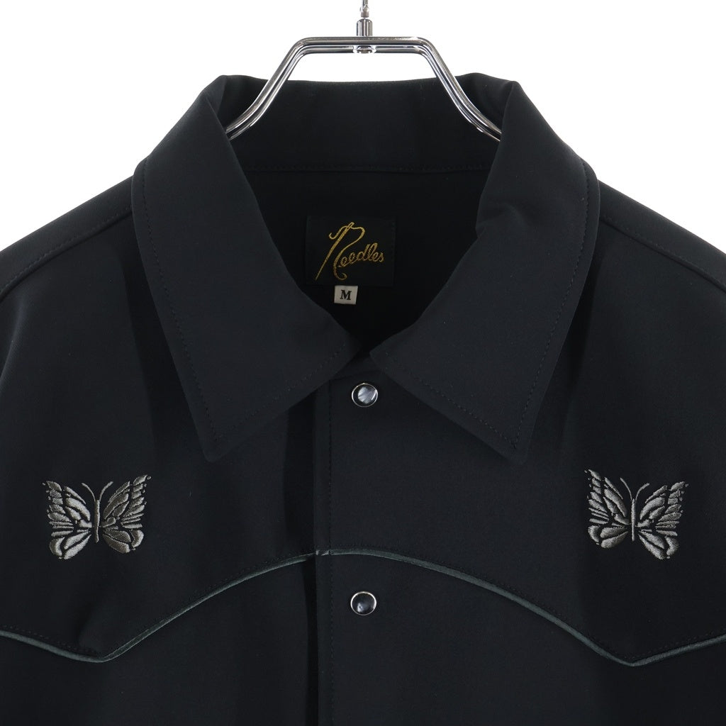 Needles(ニードルス) Piping Cowboy Jacket パイピング パピヨンエンブロイダリー カウボーイジャケット ブラック QV217