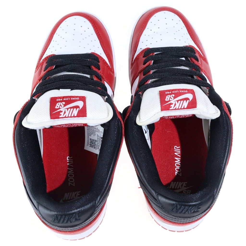 NIKE SB(ナイキエスビー) DUNK LOW PRO J-Pack Chicago ダンク シカゴ ローカットスニーカー レッド/ホワイト US7/25cm BQ6817-600