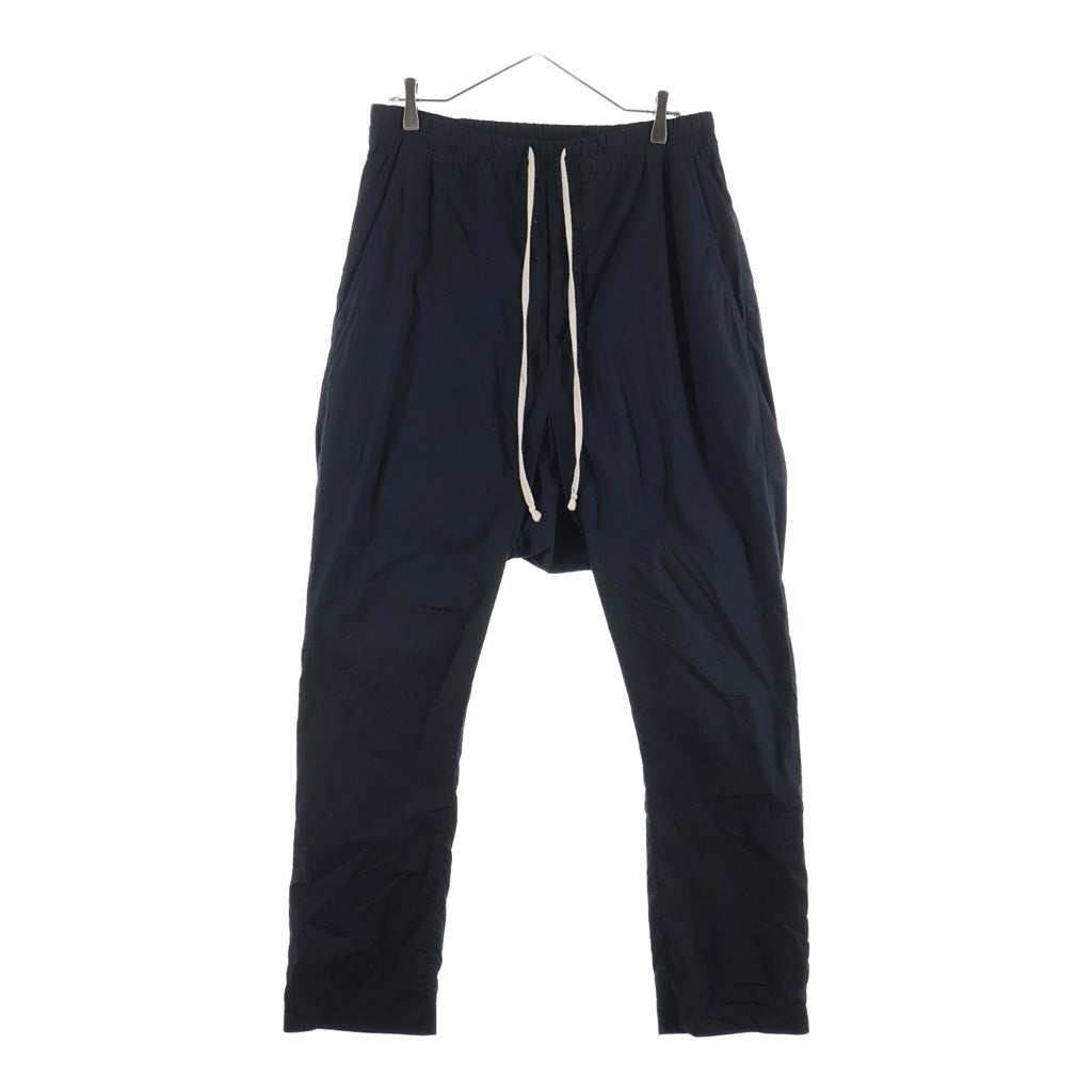 Rick Owens(リックオウエンス) 18SS DRAWSTRING LONG TROUSERS DIRT期 ドローストリングロングトラウザー サルエルパンツ ブラック RU18S5380-P