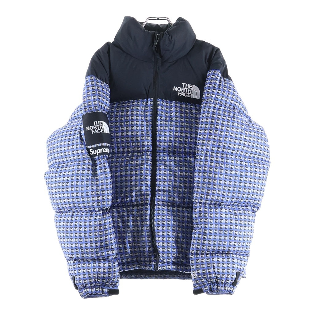 SUPREME(シュプリーム) 21SS×THE NORTH FACE STUDDED NUPTSE JACKET ノースフェイス スタッズデザイン ヌプシダウンジャケット ブルー ND42100I