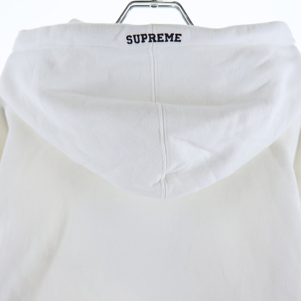 SUPREME(シュプリーム) 19AW ×NIKE Leather Applique Hooded Sweatshirt プルオーバースウェットパーカー フーディー CK6225-100
