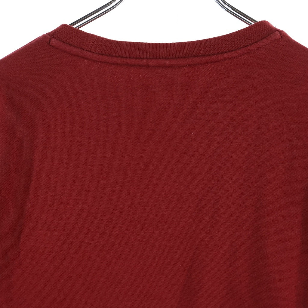 SUPREME(シュプリーム) 18AW ×NIKE Crewneck ナイキ 胸ロゴワッペン クルーネックスウェットトレーナー レッド BQ3767-677