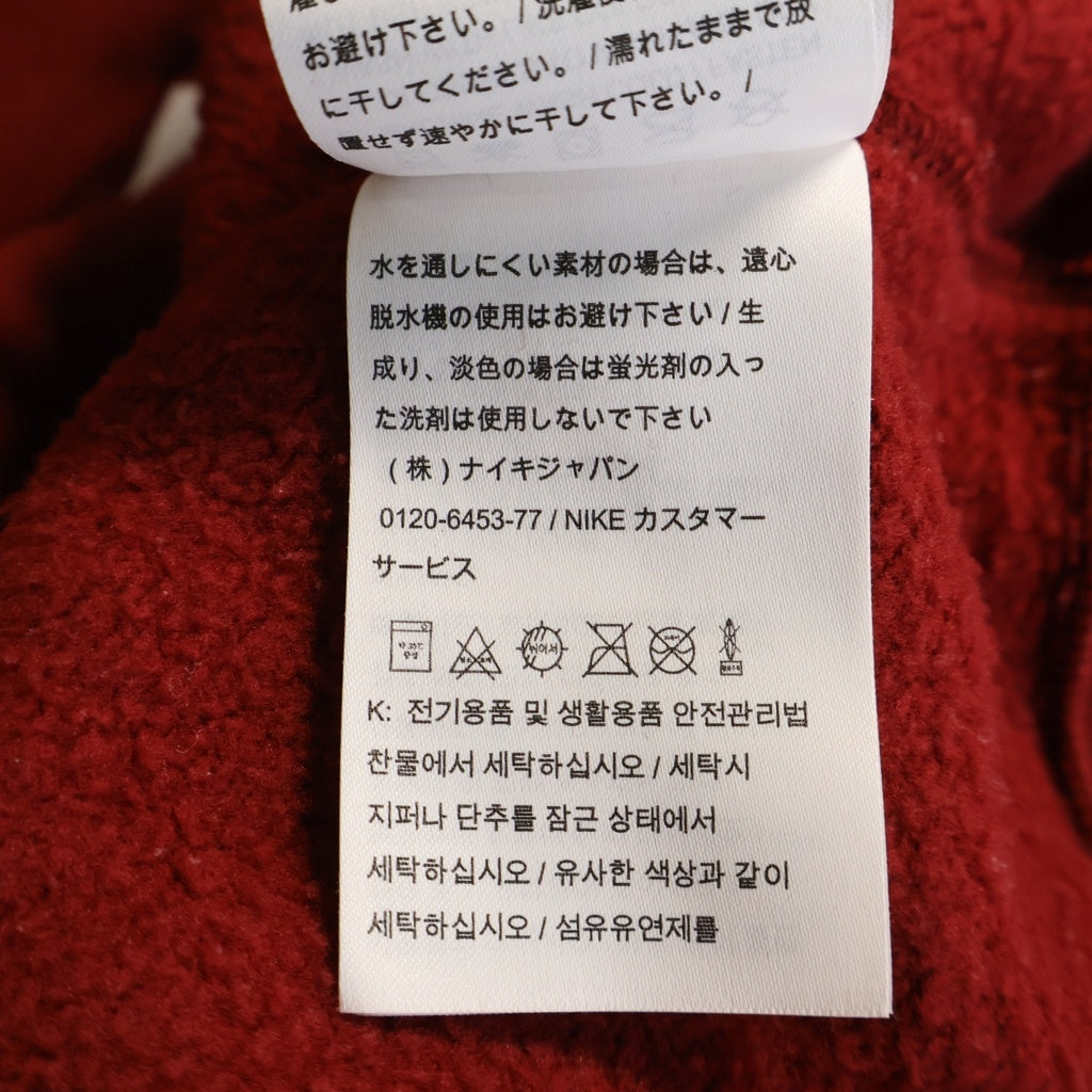 SUPREME(シュプリーム) 18AW ×NIKE Crewneck ナイキ 胸ロゴワッペン クルーネックスウェットトレーナー レッド BQ3767-677