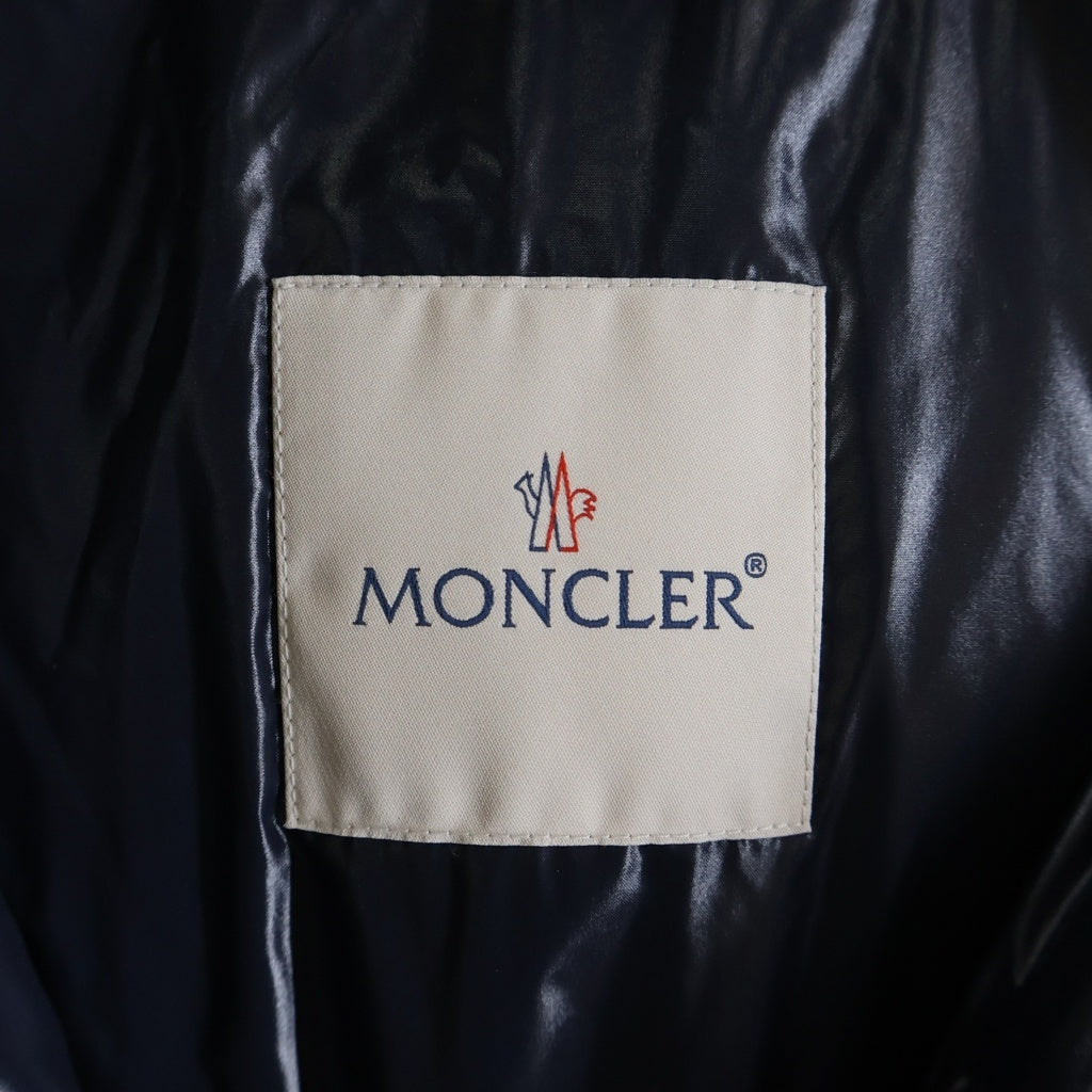 MONCLER(モンクレール) 18AW ARBONNE アルボンヌ 素材切り替え ダブルジップ フーデッドナイロンダウンジャケット ネイビー/カーキ D20914199485