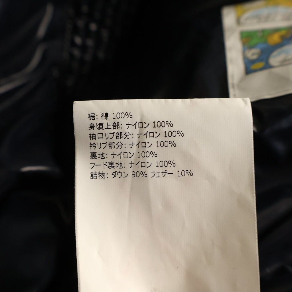 MONCLER(モンクレール) 18AW ARBONNE アルボンヌ 素材切り替え ダブルジップ フーデッドナイロンダウンジャケット ネイビー/カーキ D20914199485