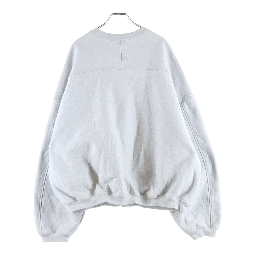 ALEXANDER WANG(アレキサンダーワン) 25SS CLASSIC OVERSIZED CREWNECK SWEATSHIRT クラシック オーバーサイズ クルーネック スウェットトレーナー グレー 6CC3242044