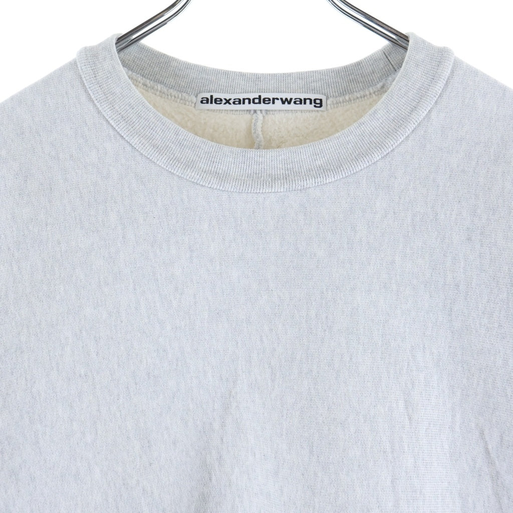ALEXANDER WANG(アレキサンダーワン) 25SS CLASSIC OVERSIZED CREWNECK SWEATSHIRT クラシック オーバーサイズ クルーネック スウェットトレーナー グレー 6CC3242044