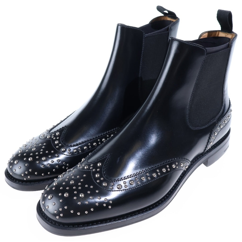 Church's(チャーチ) KETSBY MET ケツビーメット レザー スタッズ サイドゴアブーツ ブラック レディース DT0004 BT004