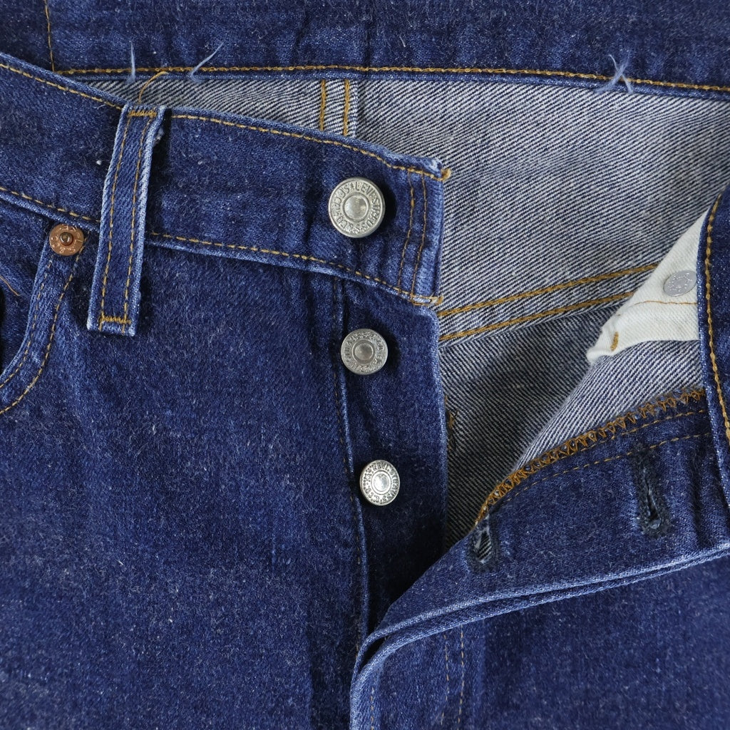 Levi's(リーバイス) 90S VINTAGE ヴィンテージ USA製 110周年記念 BIG E復刻 ボタン裏555 バレンシア工場製 ボタンフライ ストレートデニムパンツ インディゴ 501-0001