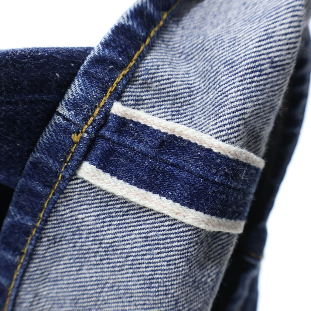 Levi's(リーバイス) 90S VINTAGE ヴィンテージ USA製 110周年記念 BIG E復刻 ボタン裏555 バレンシア工場製 ボタンフライ ストレートデニムパンツ インディゴ 501-0001