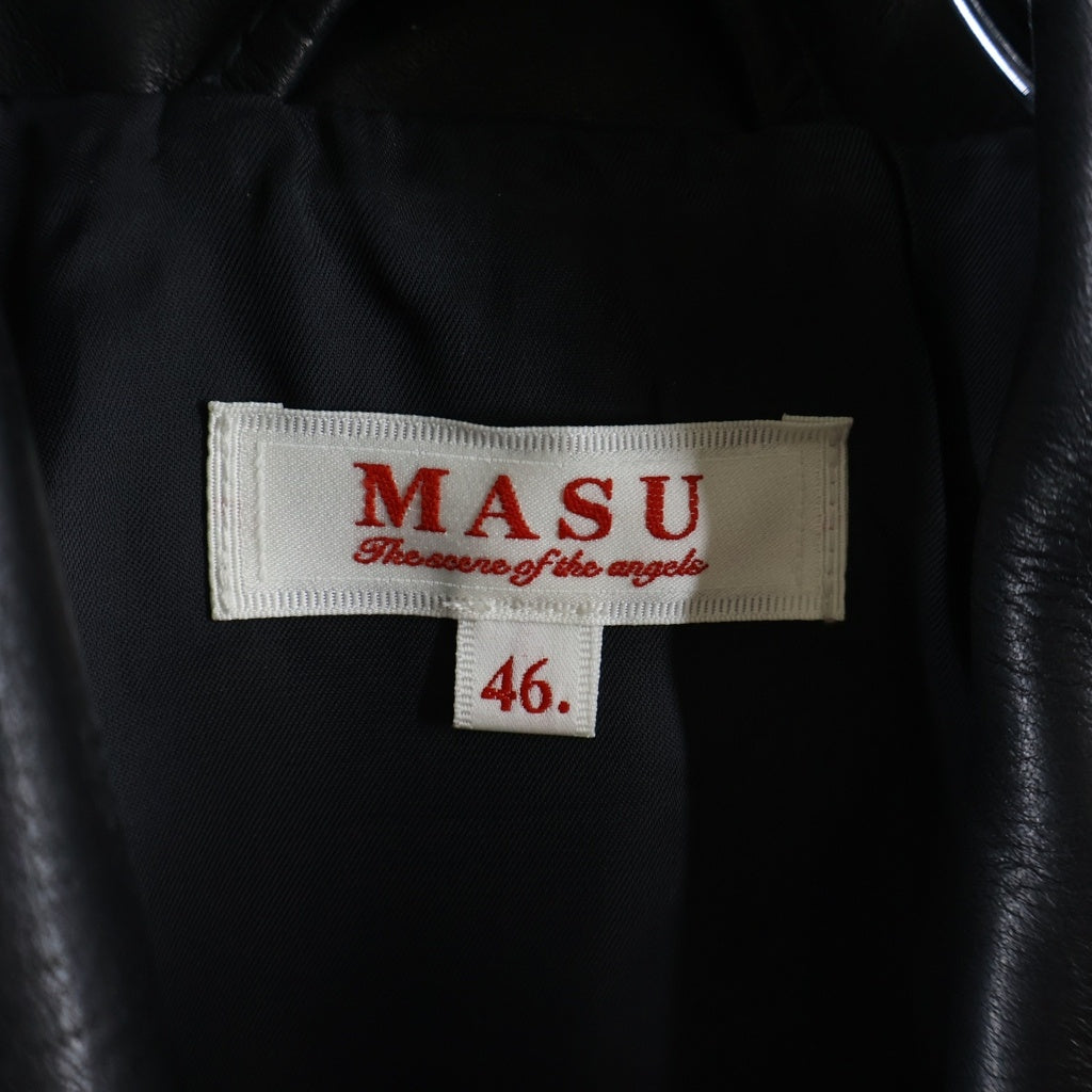 MASU(エムエーエスユー) 25AW CLASSIC MOTORCYCLE LEATHER JACKET クラシックモーターサイクル レザージャケット ブラック M25F9BL002