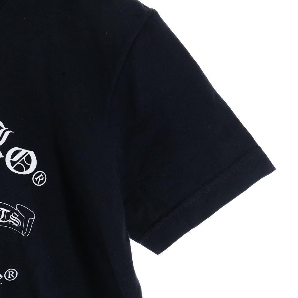 CHROME HEARTS(クロムハーツ) ×A BATHING APE BABY MILO TEE アベイジング エイプ コラボ フロント ホースシューロゴプリント クルーネック半袖Tシャツ カットソー キッズ ブラック レディース