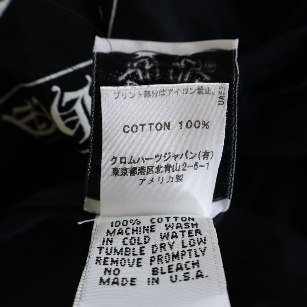 CHROME HEARTS(クロムハーツ) ×A BATHING APE BABY MILO TEE アベイジング エイプ コラボ フロント ホースシューロゴプリント クルーネック半袖Tシャツ カットソー キッズ ブラック レディース