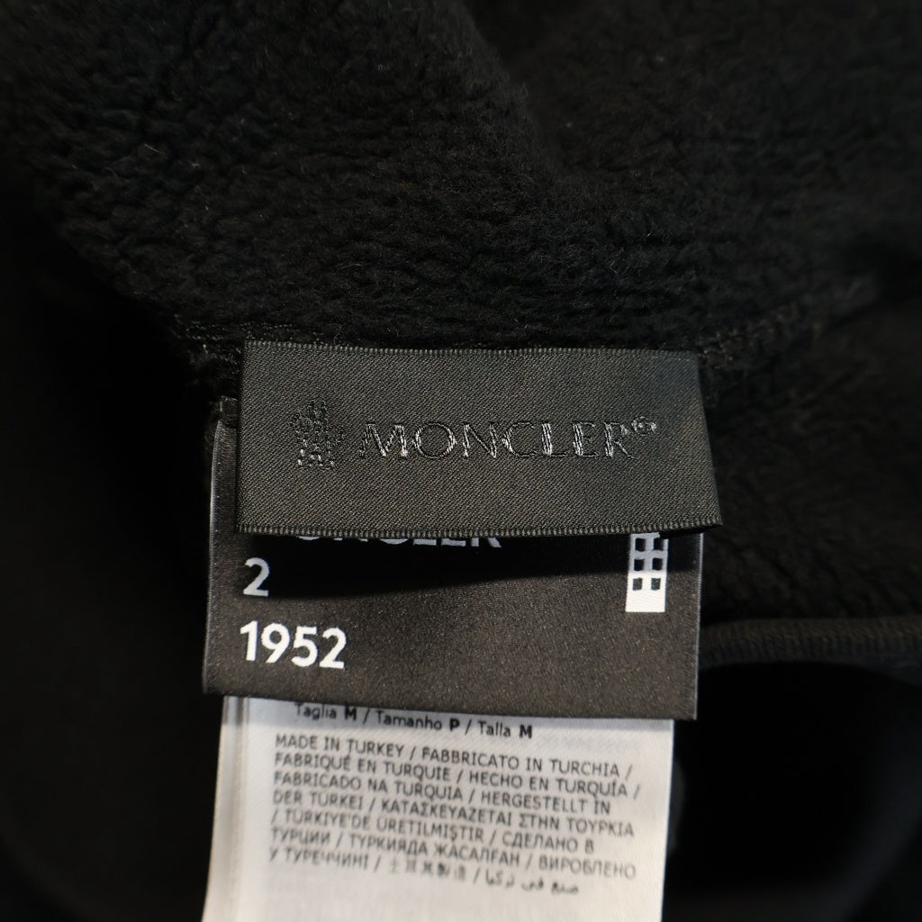 MONCLER(モンクレール) 22AW GENIUS 2 1952 HOODIE フロントナイロンワッペン プルオーバーフーディー パーカー ブラック H20928G00012