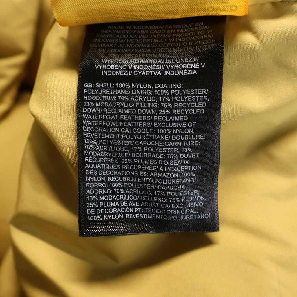 THE NORTH FACE(ザノースフェイス) MCMURDO PARKA マクマードパーカー ファーフーデッド ダウンジャケット イエロー NF0A5GJF