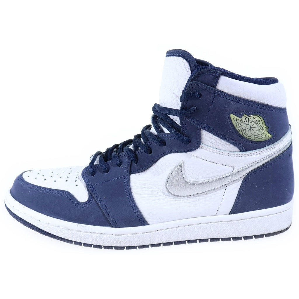 NIKE(ナイキ) AIR JORDAN 1 HIGH OG CO.JP MIDNIGHT NAVY 2020 エアジョーダン1 ミッドナイトネイビー ハイカットスニーカー ホワイト/ネイビー US10.5/28.5cm DC1788-100