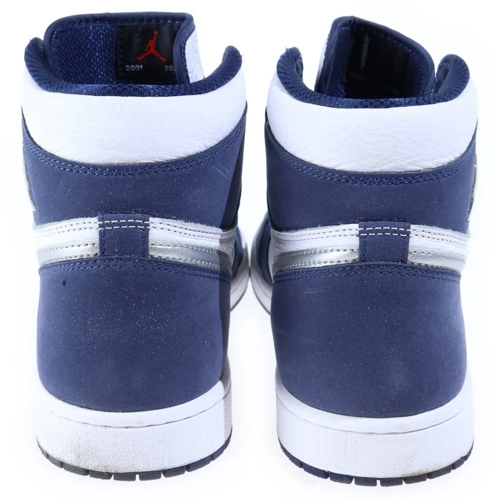 NIKE(ナイキ) AIR JORDAN 1 HIGH OG CO.JP MIDNIGHT NAVY 2020 エアジョーダン1 ミッドナイトネイビー ハイカットスニーカー ホワイト/ネイビー US10.5/28.5cm DC1788-100