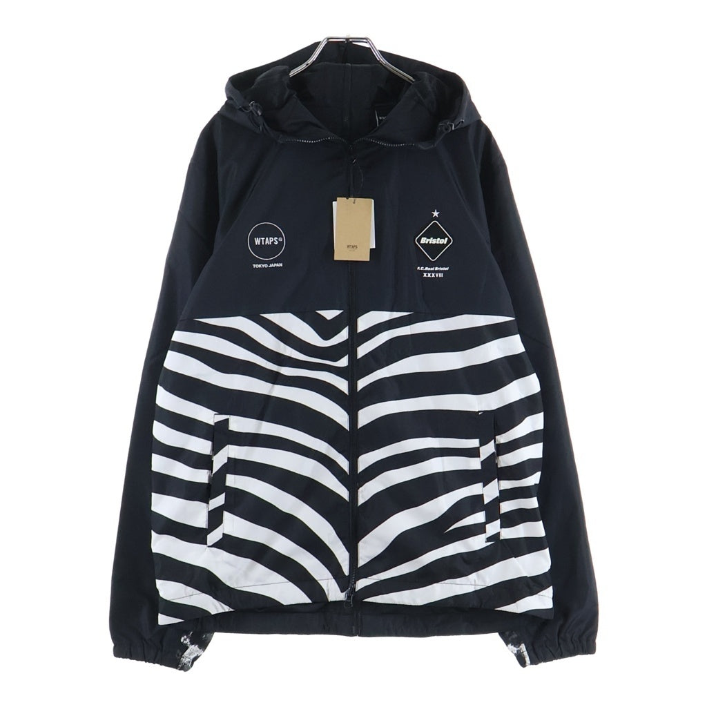 WTAPS(ダブルタップス) ×F.C.REAL BRISTOL SEPARATE PRACTICE JACKET エフシーレアルブリストル アニマル柄 ジップアップ ナイロンジャケット ブラック 172PSXRD-JKM01S FCRB-178118