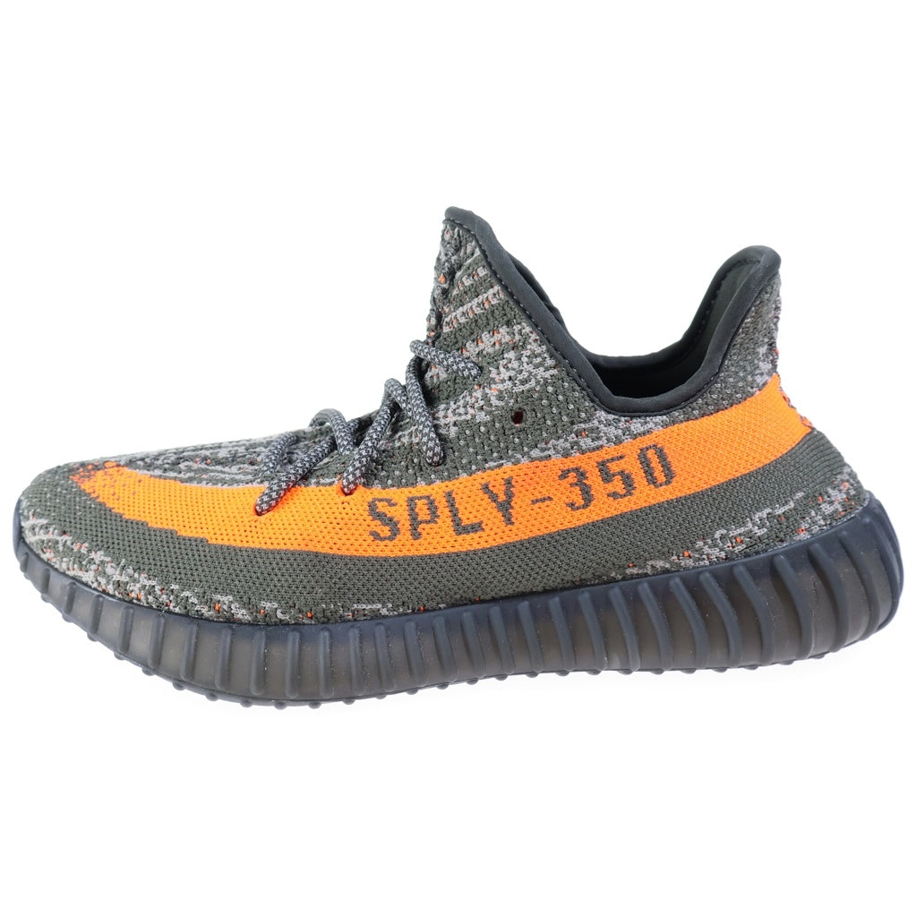 adidas(アディダス) YEEZY BOOST 350V2 イージーブースト ローカットスニーカー グレー/オレンジ US8/26cm HQ7045