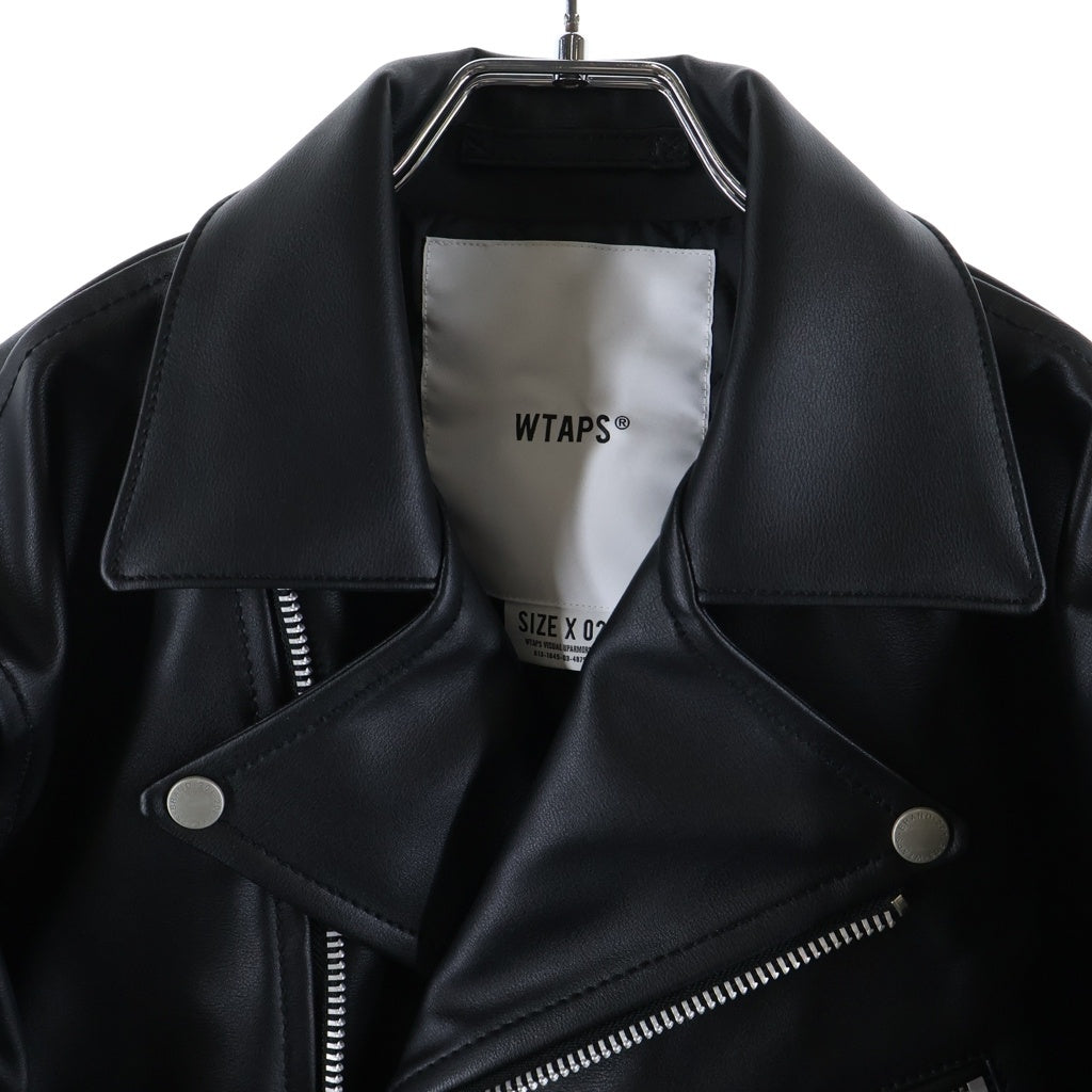 WTAPS(ダブルタップス) 23AW SYNTHETIC VANCE JACKET シンセティック ヴァンス ダブルライダース ジャケット ブラック 232BRDT-JKM07