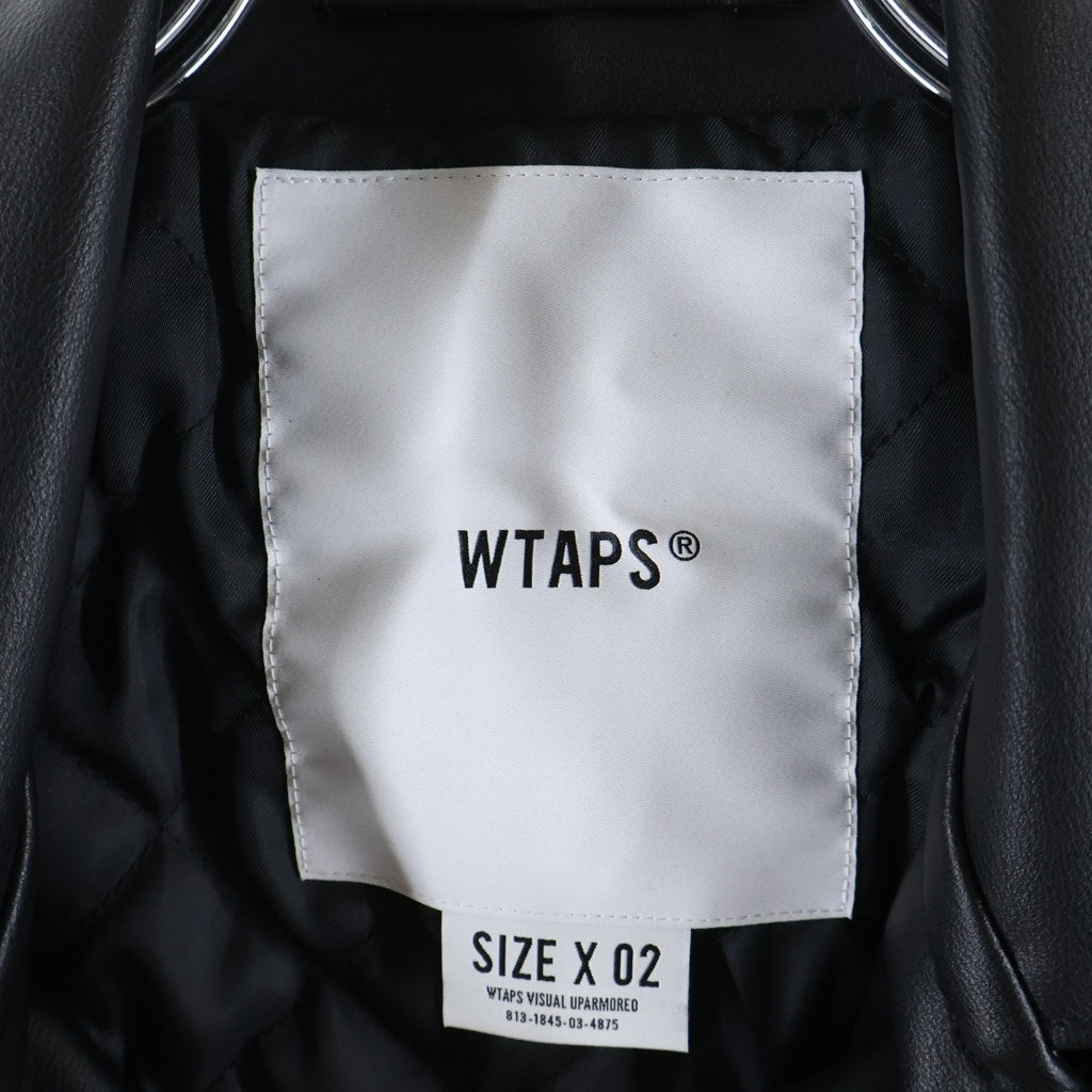 WTAPS(ダブルタップス) 23AW SYNTHETIC VANCE JACKET シンセティック ヴァンス ダブルライダース ジャケット ブラック 232BRDT-JKM07