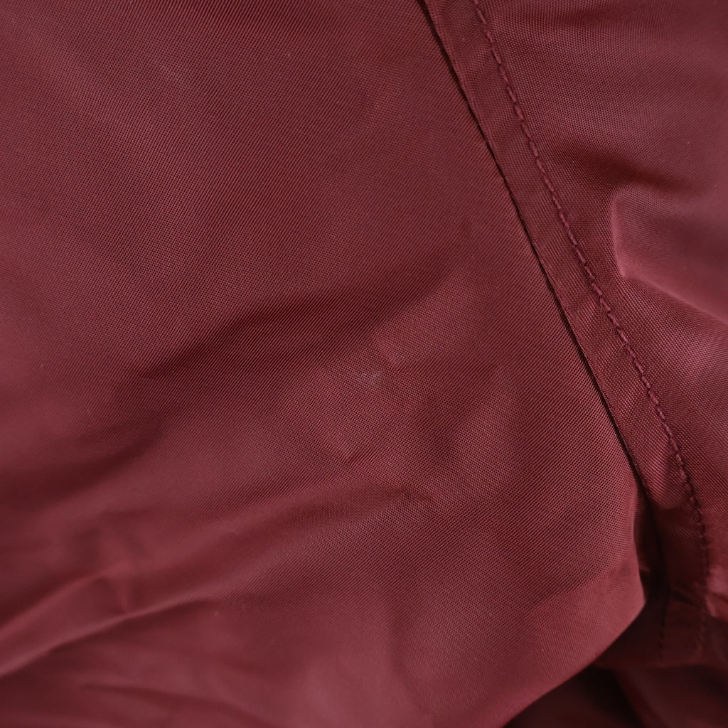 A BATHING APE(アベイシングエイプ) 22AW B.A.COLLEGIATE NYLON VARSITY JACKET カレッジ ナイロン ヴァーシティジャケット スタジャン レッド 001HJI301003M