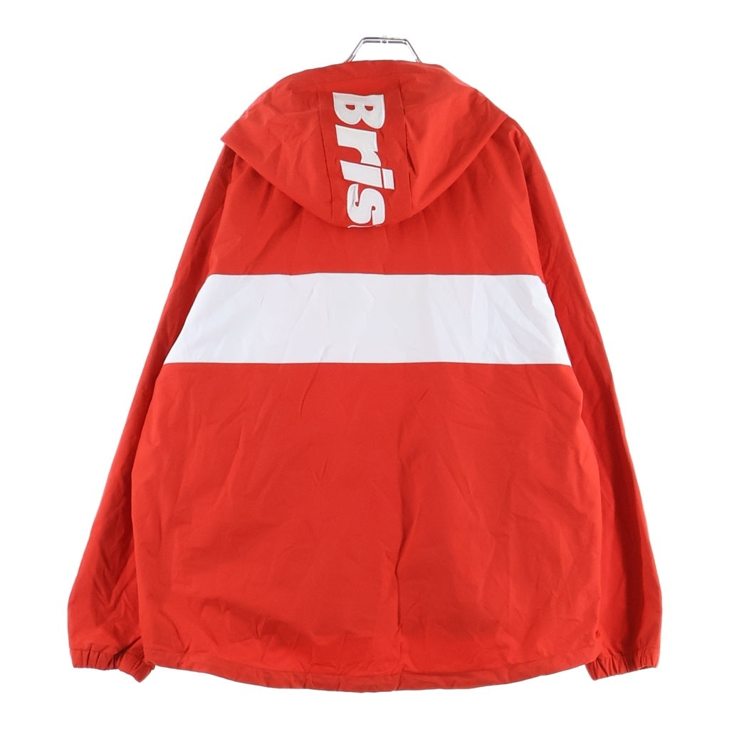F.C.R.B.(エフシーアールビー) 20SS ×COCA-COLA HALF ZIP ANORAK コカコーラ ロゴエンブロイダリー ワッペン ナイロン ハーフジップ アノラック レッド FCRB-200002