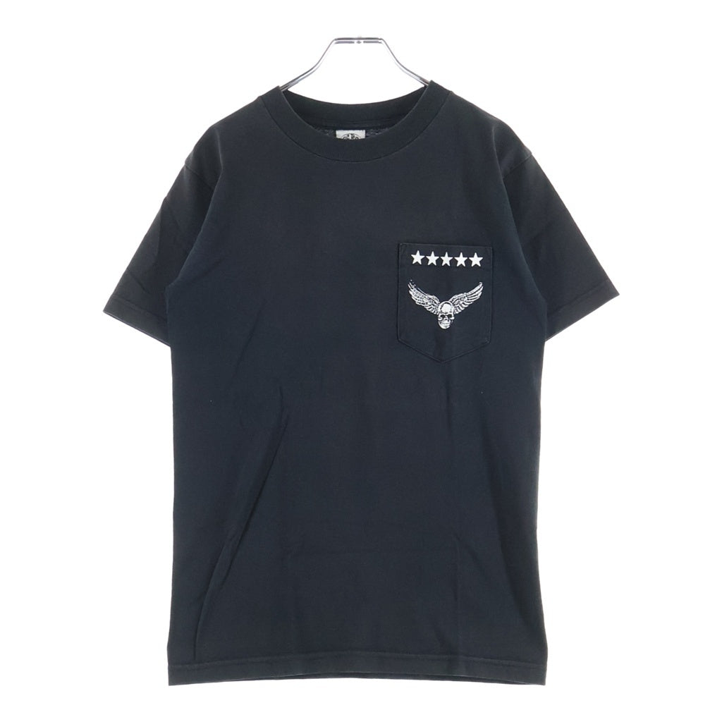 CHROME HEARTS(クロムハーツ) OLD FOTI HANDHORSEMAN TEE オールド ホースマンプリント クルーネック半袖Tシャツカットソー ブラック