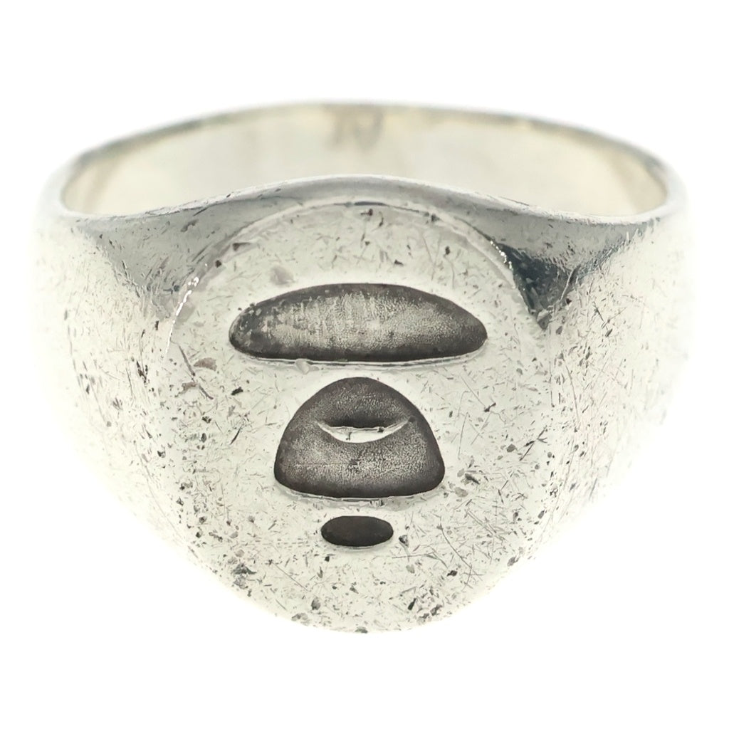A BATHING APE(アベイシングエイプ) APE HEAD SIGNET RING エイプ ヘッド シグネット リング シルバー