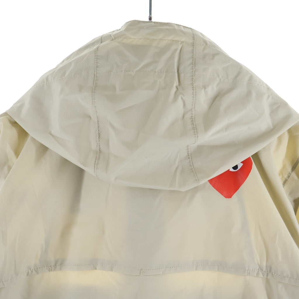 PLAY COMME des GARCONS(プレイコムデギャルソン) ×K-WAY ケーウェイ パッカブル ハーフジッププルオーバー フーデッドナイロンジャケット ベージュ AZ-J502-051