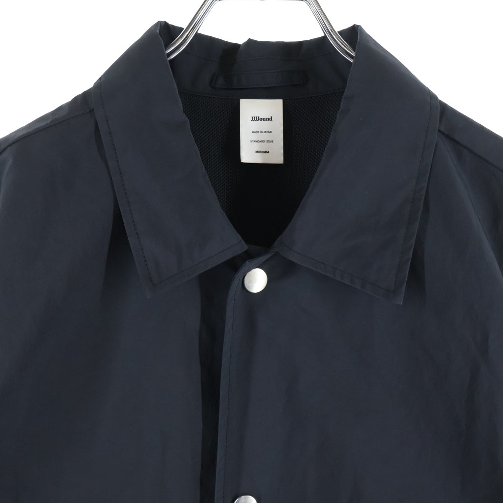 jjjjound(ジョウンド) COACH JACKET ドローストリング メッシュライニング コーチジャケット ブラック