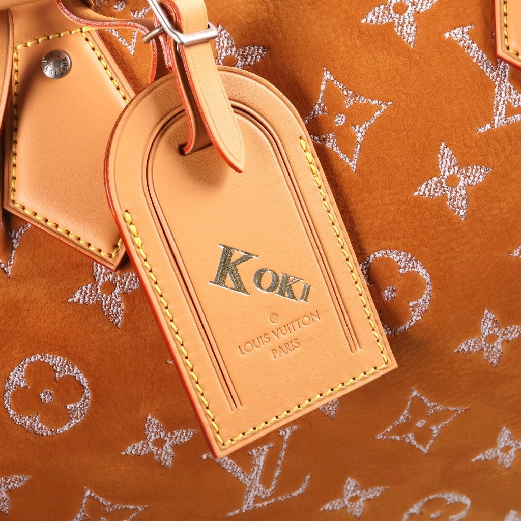 LOUIS VUITTON(ルイヴィトン) スピーディ P9 バンドリエール 40 ヌバックカーフレザー モノグラム ボストンバッグ ショルダーバッグ 2WAY シルバー金具 RFID M11569