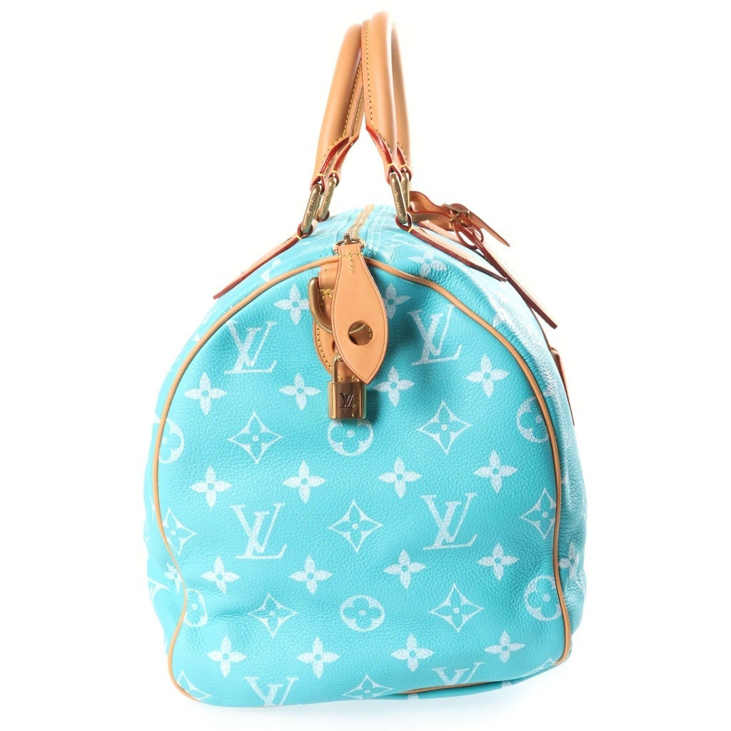 LOUIS VUITTON(ルイヴィトン) Speedy Bandouliere スピーディ P9 バンドリエール 40 モノグラム レザーボストンバッグ ショルダーバッグ 2WAY ターコイズ ゴールド金具 M11564