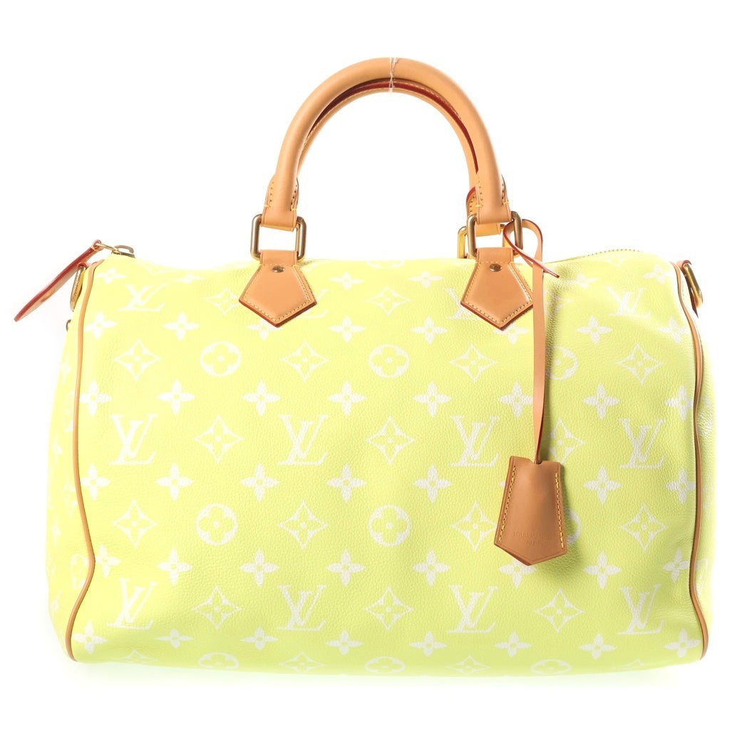 LOUIS VUITTON(ルイヴィトン) Speedy Bandouliere スピーディ P9 バンドリエール 40 モノグラム レザーボストンバッグ ショルダーバッグ 2WAY イエロー ゴールド金具 M24419