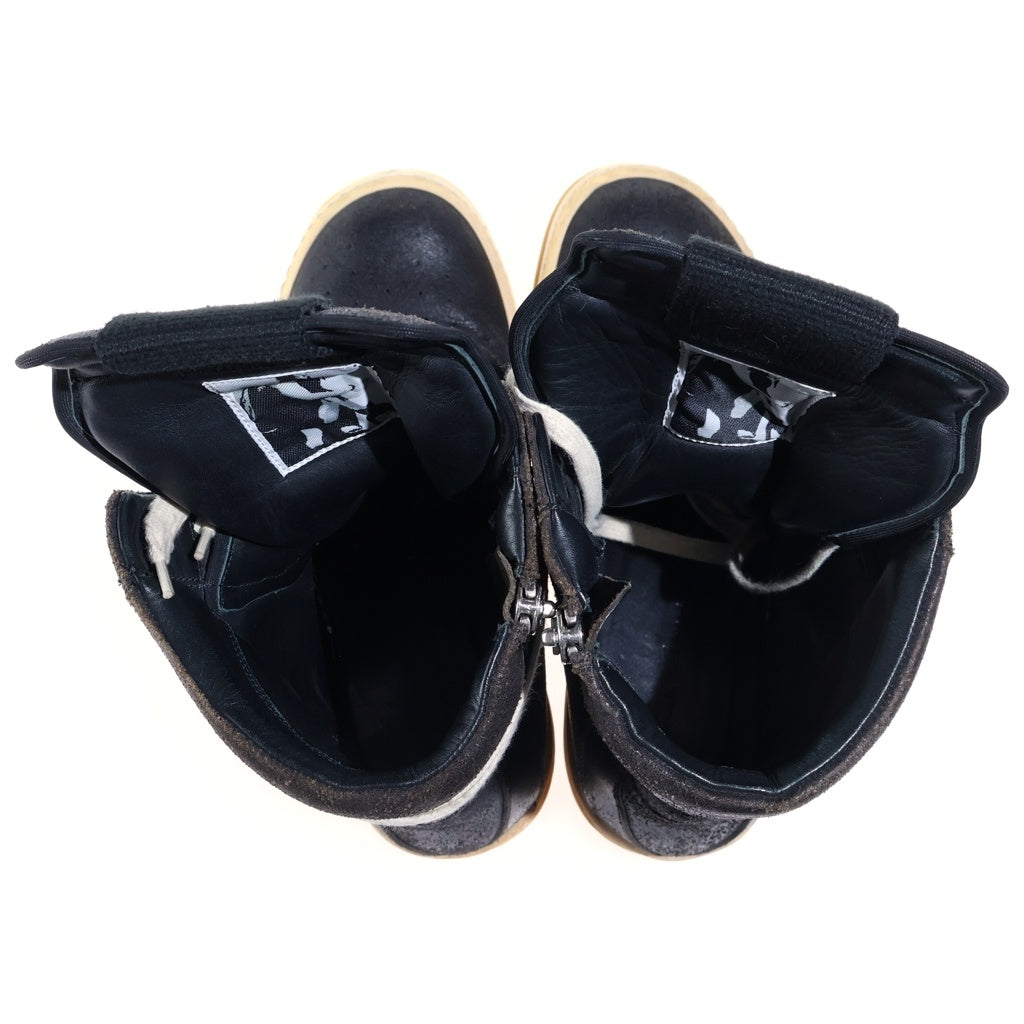 Rick Owens(リックオウエンス) GEOBASKET ジオバスケット ハイカットレザースニーカー レディース ブラック E15 4294