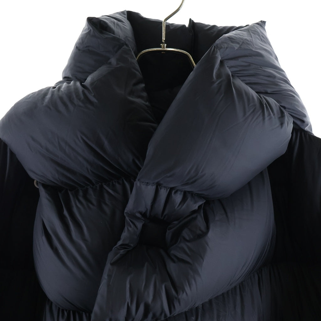 Rick Owens(リックオウエンス) 18AW SISYPHUS期 ジップアップフーデッドナイロンダウンジャケット レディース ブラック RP18F4916-EVD3