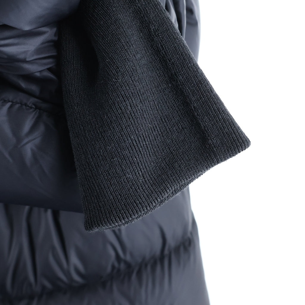 Rick Owens(リックオウエンス) 18AW SISYPHUS期 ジップアップフーデッドナイロンダウンジャケット レディース ブラック RP18F4916-EVD3