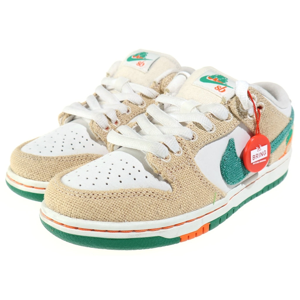 NIKE SB(ナイキエスビー) ×JARRITOS DUNK LOW PHANTOM AND MALACHITE ハリトス ダンク ファントムアンドマラカイト ローカットスニーカー ホワイト/ベージュ レディース US4/23cm FD0860-001