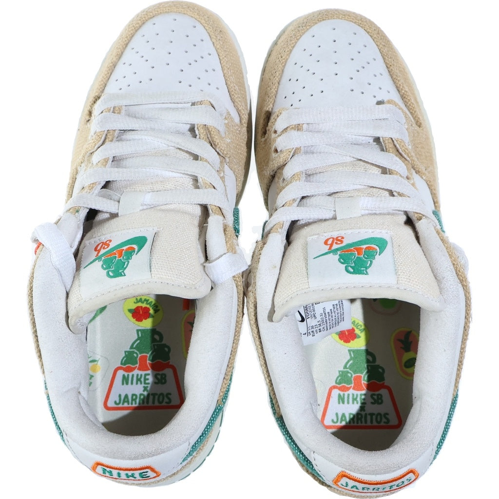 NIKE SB(ナイキエスビー) ×JARRITOS DUNK LOW PHANTOM AND MALACHITE ハリトス ダンク ファントムアンドマラカイト ローカットスニーカー ホワイト/ベージュ レディース US4/23cm FD0860-001
