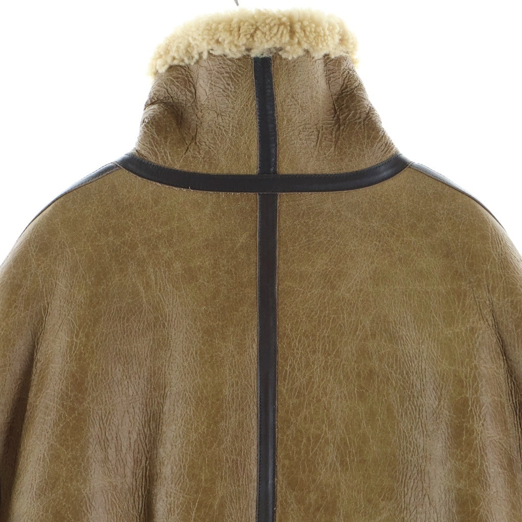CELINE(セリーヌ) ラムスキン シアリング ムートンレザージャケット レディース ブラウン 2E453721G